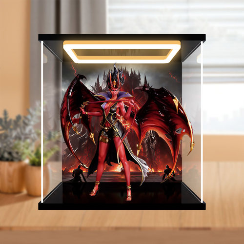 适用DOTA2痛苦女王魔廷新尊手办雕像模型回灯亚克力展示盒