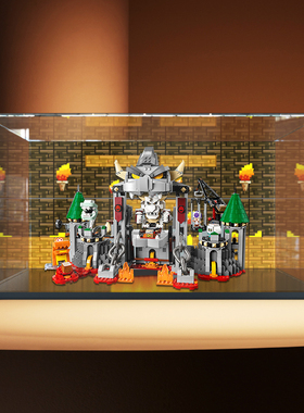 适用乐高71423枯骨酷霸王城堡大战扩展关卡防尘架亚克力展示柜