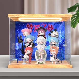 适用NAMI四代梦魇之核系列盲盒手办回型灯亚克力透明防尘展示柜