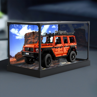 适用乐高42177机械组梅赛德斯奔驰大G透明展示柜亚克力模型防尘架