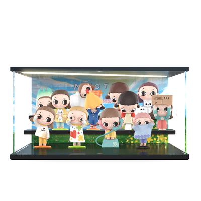 适用POPMART 泡泡玛特 Nyota松软的生活系列盲盒亚克力透明展示柜