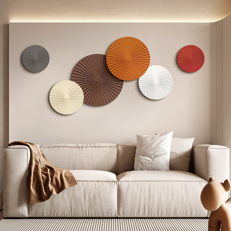 客厅简约装饰画3d立体浮雕肌理