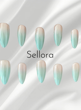 【老钱白女系列】手工穿戴甲杏仁甲显白欧美ins风美甲甲片