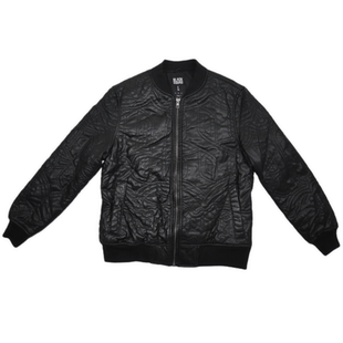 暗黑纹理复古立体印花街头风棒球领夹克宽松薄棉拉链外套休闲夹克