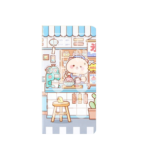 小麻薯调调手帐本weeks贴贴纸女孩儿童可爱小本子网红方格纸a6少女心做手帐本的东西ins韩系随身口袋笔记本子