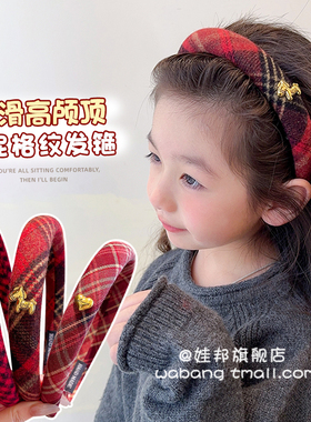 儿童发箍女款不勒头新年红色发卡2026新款马年头饰女过年头箍女童