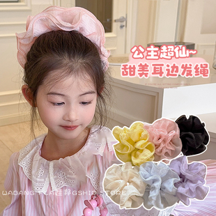 丸子头发圈儿童2026新款头绳女童大号头花肥肠圈公主高端大肠发绳