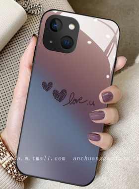 渐染双爱心适用opporeno9手机壳reno8女reno6proplus新款reno7se钢化玻璃reno5/4/3全包防摔保护套r17简约