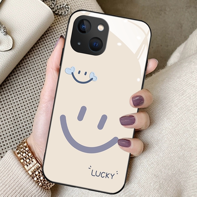 适用钢化玻璃华为手机壳简约