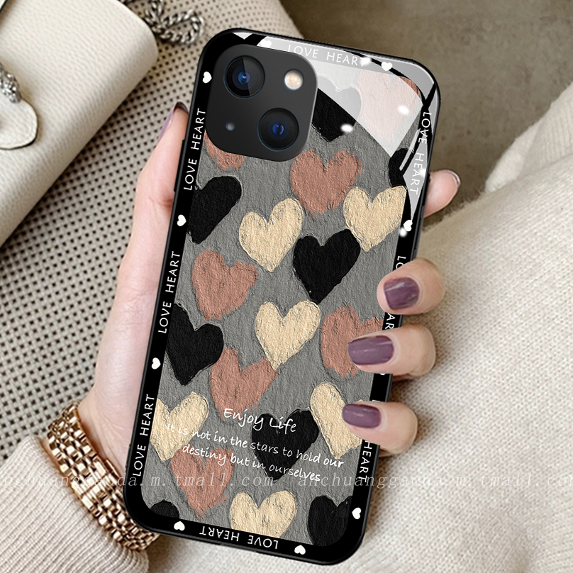 防摔钢化玻璃oppo手机壳简约