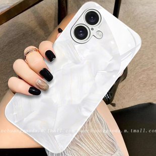 洛可可格纹适用苹果16手机壳iphone15promax女14新款13液态玻璃12保护套11防摔x/17全包xr高级感8plus简约