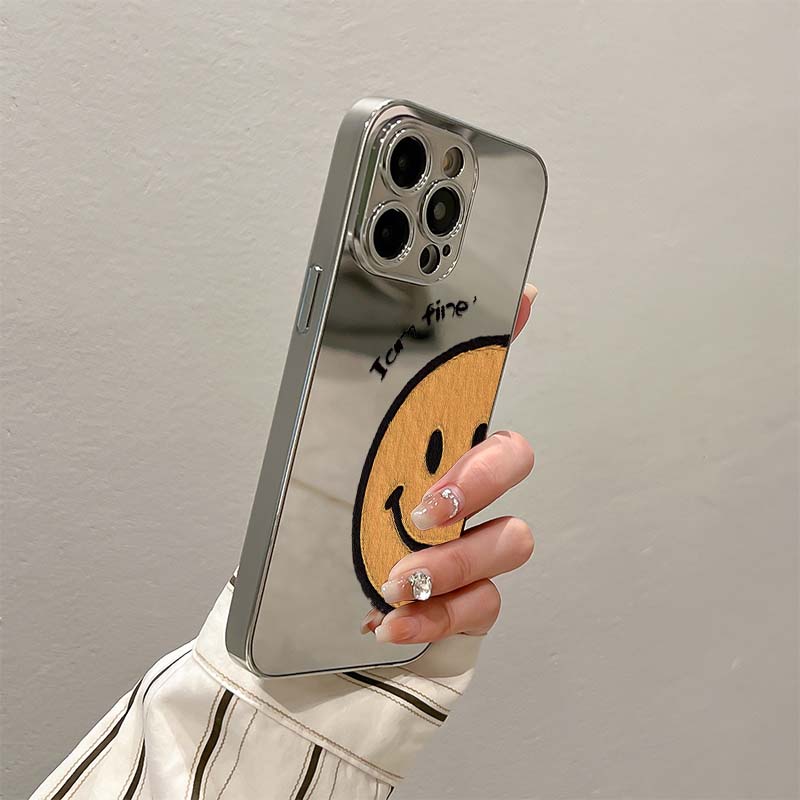 电镀银镜面手机壳苹果