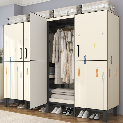 全封闭免安装家用卧室出租房衣柜