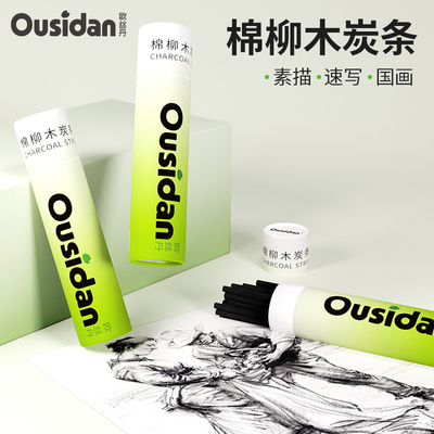 欧丝丹炭条棉柳木美术生专用