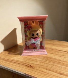 3D打印罗马柱底座适配泡泡玛特象棋皇后labubu展示盒