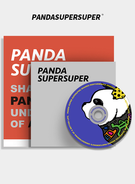 潘粤明PSS熊猫节日卡片创意CD造型生日贺卡祝福卡熊猫周边礼物