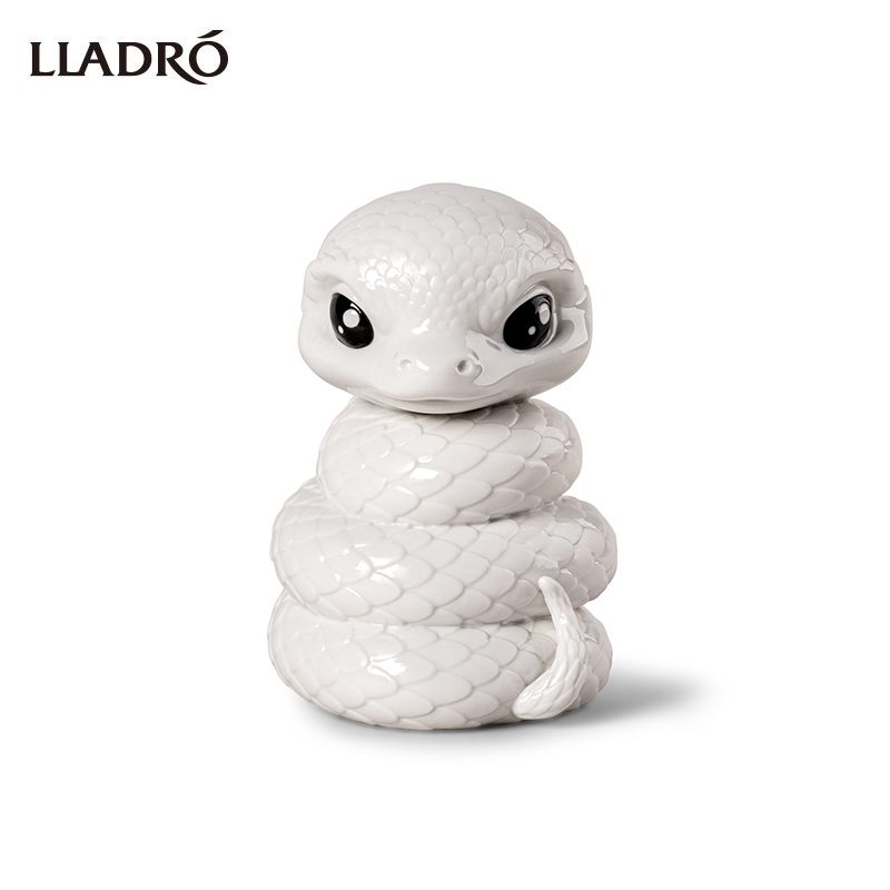 LLADRO雅致 十二生肖蛇宝宝Q版龙宝宝桌面装饰摆件看喜百岁礼物