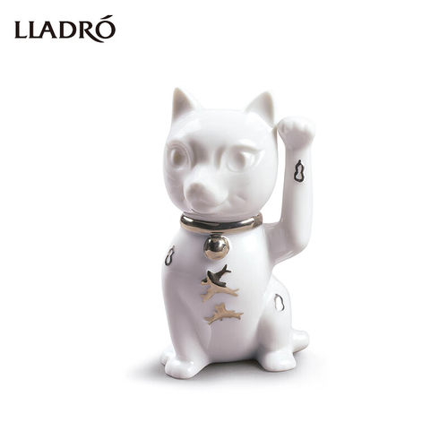 Lladro雅致招财猫摆件