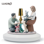 欧式 LLADRO雅致 其乐融融家庭场景瓷偶 家居饰品摆件乔迁礼品