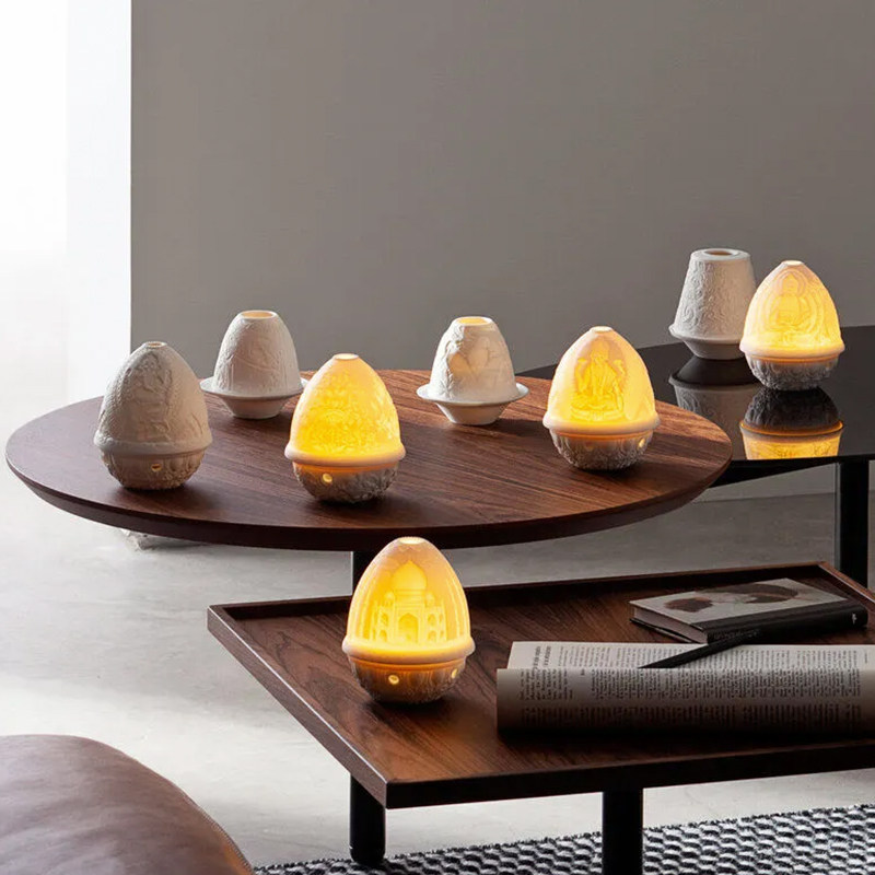 LLADRO雅致玲珑流光&middot;天使与圣诞之星祈愿灯(含蜡烛)欧式