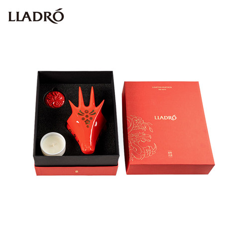 LLADRO龙年礼盒头像摆件香氛蜡烛