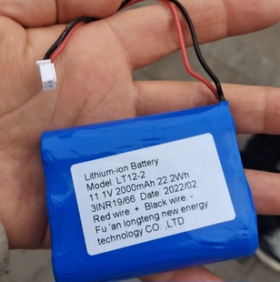 11.1V 3INR19 电池 2000mAh 全新适用飞利浦按摩仪LT12