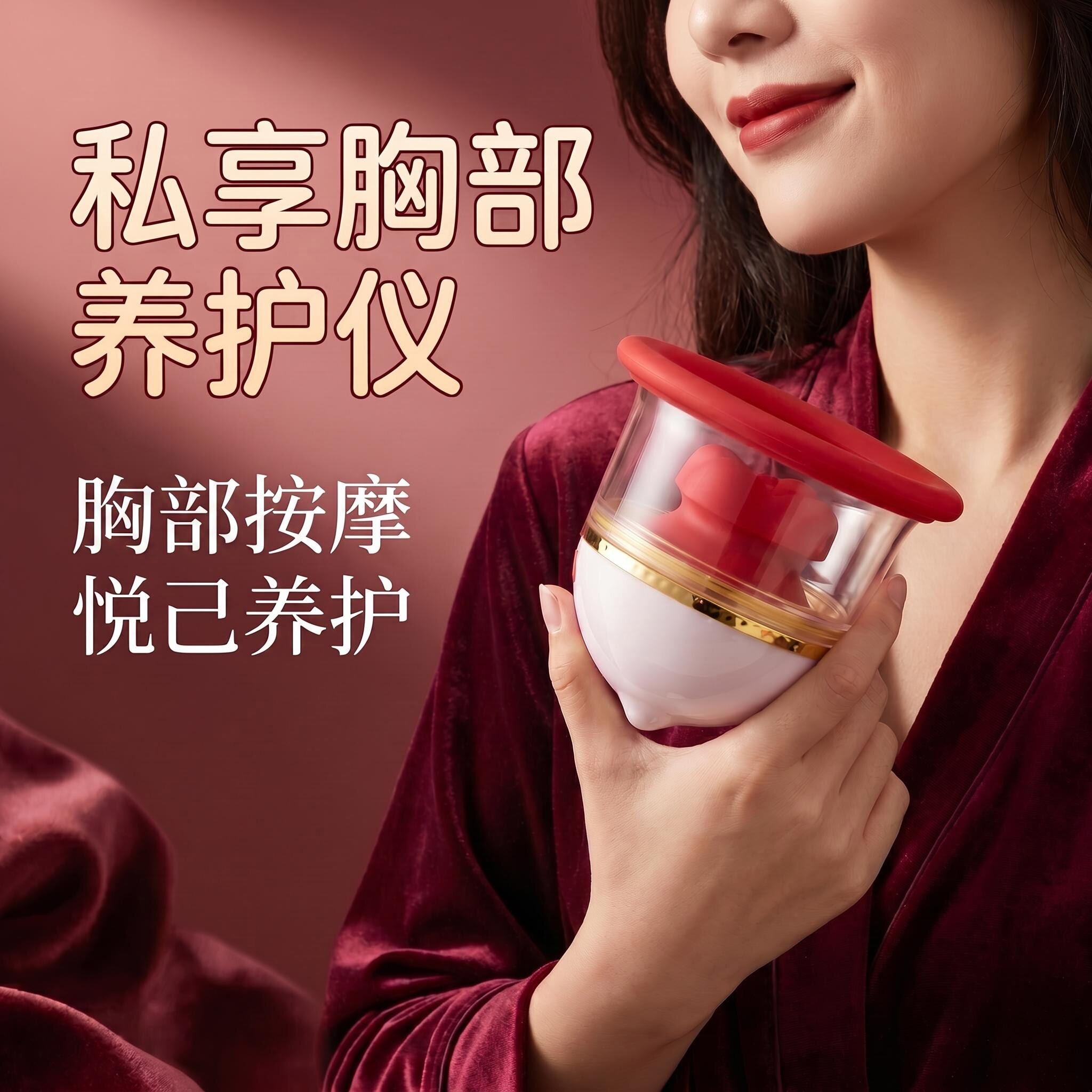 电动女性胸部按摩器疏通乳腺乳房揉捏增大按摩美胸懒人丰胸仪神器