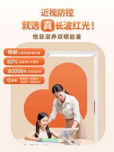 (2)采光护眼路灯D1红灯学习专用立式台灯儿童阅读落地灯