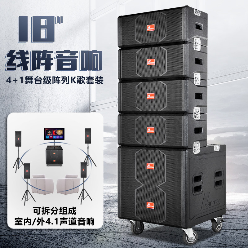 丹唛仕新款大功率线阵广场舞音响蓝声卡直播专业户外活动K歌音箱