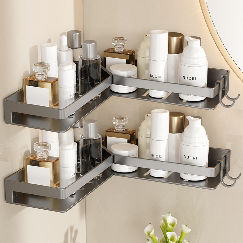 阳台洗衣池台上方洗衣机置物架免打孔洗衣液洗手池收纳架子壁挂式