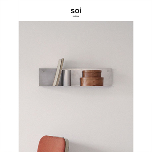 一字隔板不锈钢工字形置物架壁挂式多层上墙展示架墙面装饰陈列架