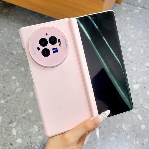适用vivoXFold3手机壳奢华潮牌多巴胺XFold3pro折叠屏保护套创意时尚XFold5磁吸双中轴