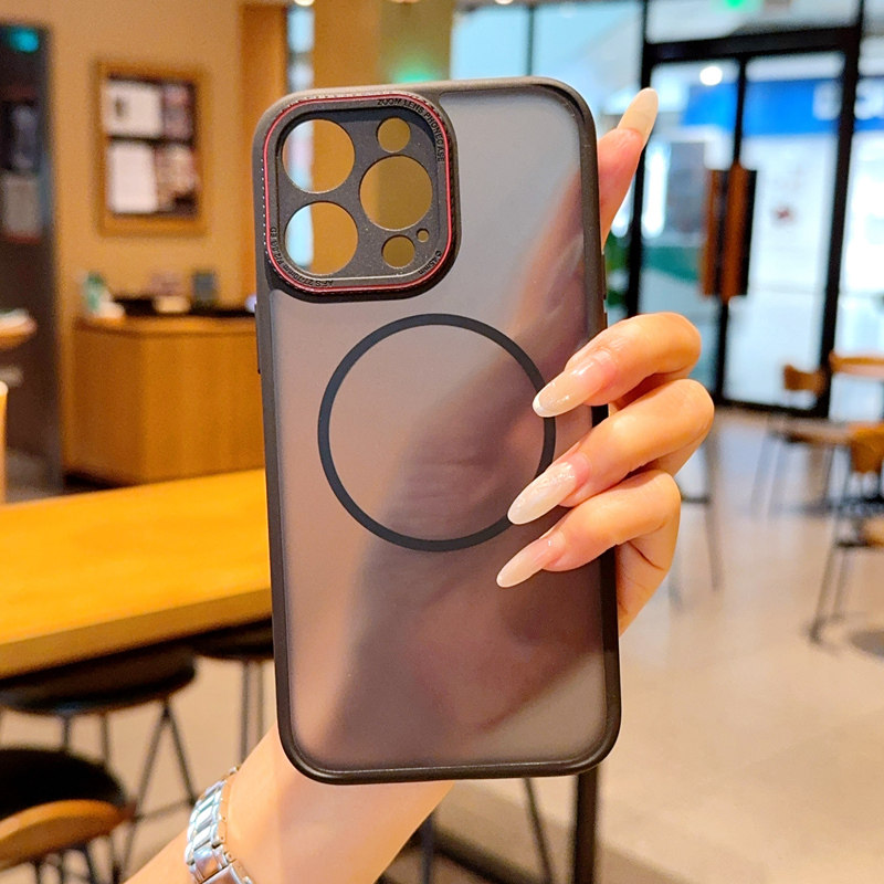 适用iPhone14/13手机壳磁吸苹果13promax徕卡系列红圈镜头14promax保护套高级感13pro商务男女