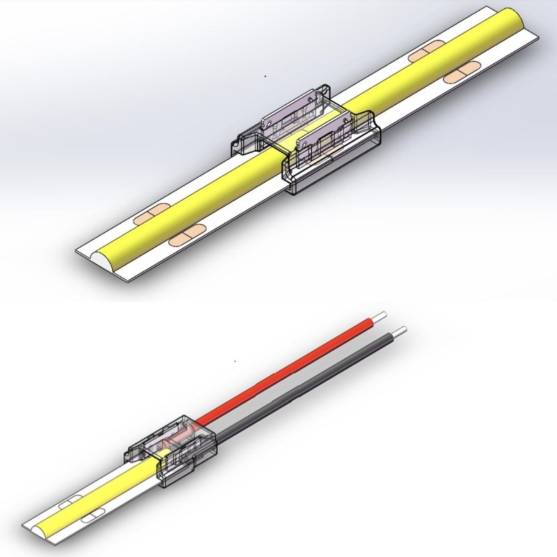 灯带接头12V24V低压灯带免焊接头快速接头连接线中间接6mm8mm12mm,家装灯饰光源,灯具配件,淘宝优惠券,粉丝福利购,淘宝优惠卷