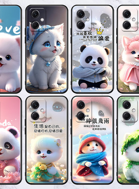 适用于小米红米Note12手机壳22101317C卡通5g创意文字redmin0te12个性硅胶neto12软套xiaomi直边全包镜头