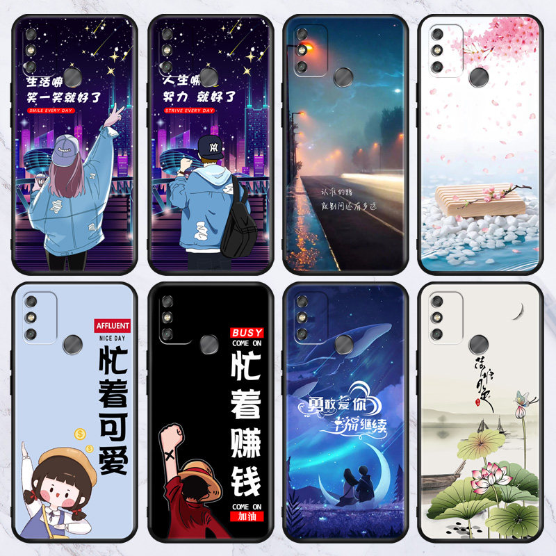 适用华为荣耀畅玩9a手机壳a9情侣moa-al20保护套moa-al00卡通玩畅男女