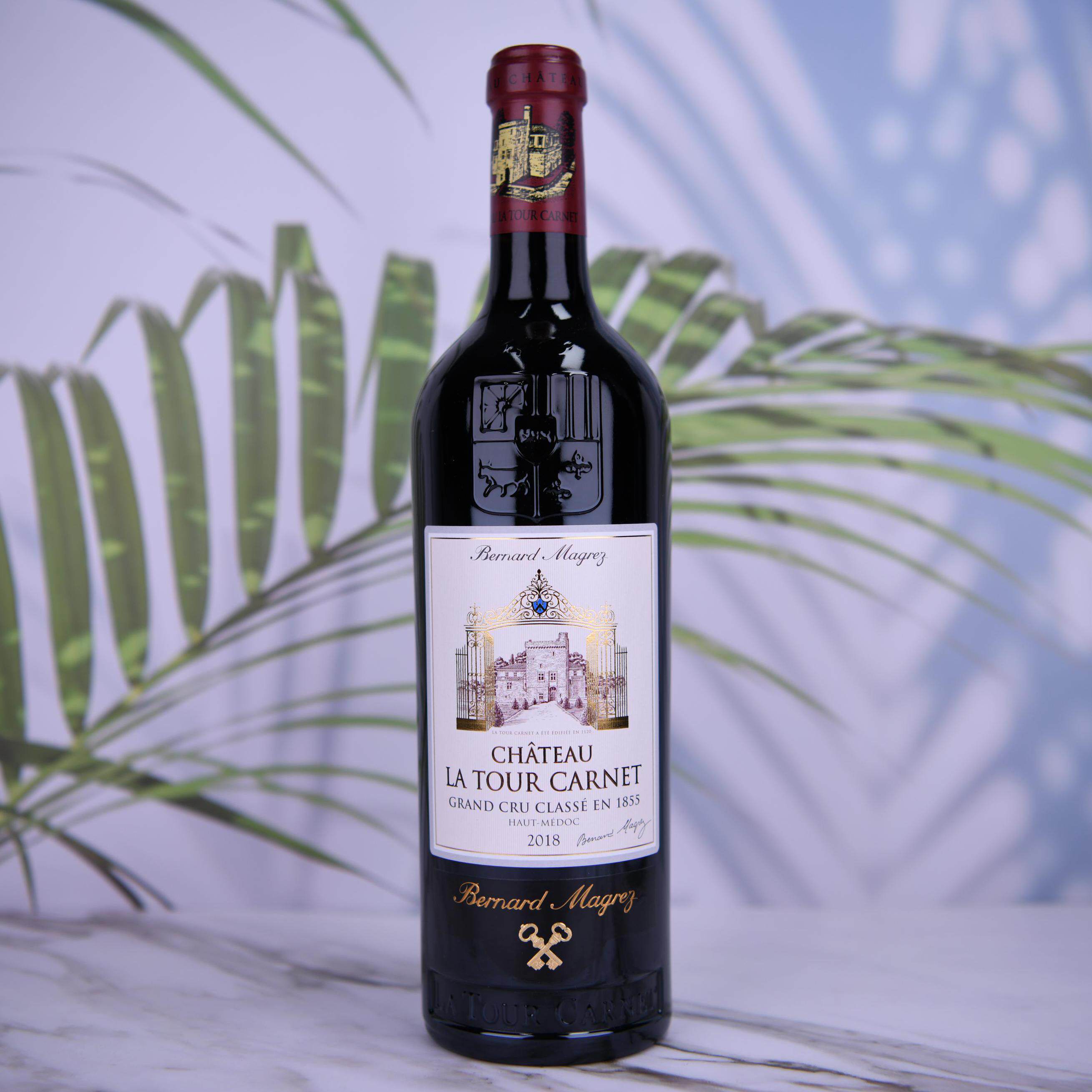 贝玛格雷拉图嘉利城堡干红葡萄酒chateau latourcarnet进口2018年