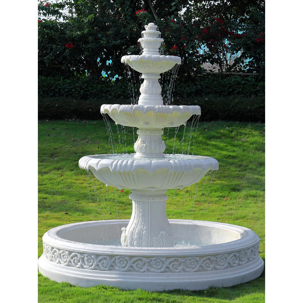 大型法式喷泉鱼池别墅花园水景酒店餐厅开业装饰品网红摆件许愿池