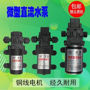 洛鑫微型直流隔膜水泵电动自吸增压小水泵加压抽水泵喷雾器浇花泵