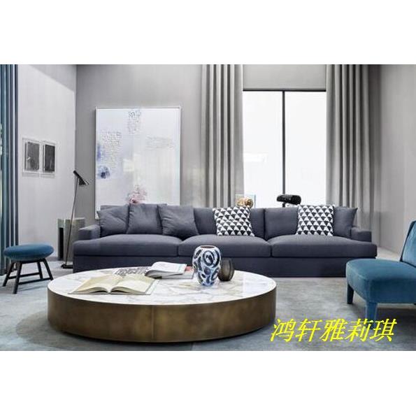 北欧茶几客厅创意圆形现代大小户型功夫茶桌简约大理石茶几个性