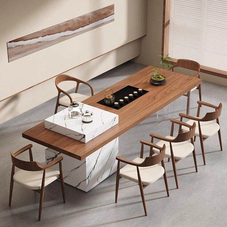 新中式实木茶桌椅组合现代简约家用客厅办公室功夫茶几禅意茶室