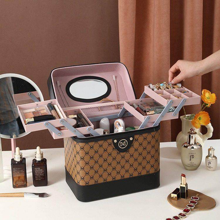 化妆箱大容量化妆护肤品首饰品收纳盒女便携多功能手提工具箱,收纳整理,化妆箱/盒,淘宝优惠券,粉丝福利购,淘宝优惠卷