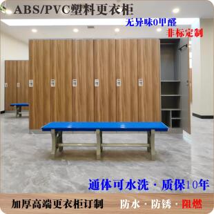 煤矿员工塑料更衣柜收纳柜公共浴池室衣柜健身房会所更衣箱locker
