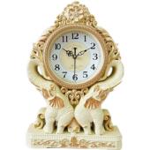 康巴丝时尚 静音座钟欧式 床头台钟家用电视柜时钟客厅卧室壁挂钟表