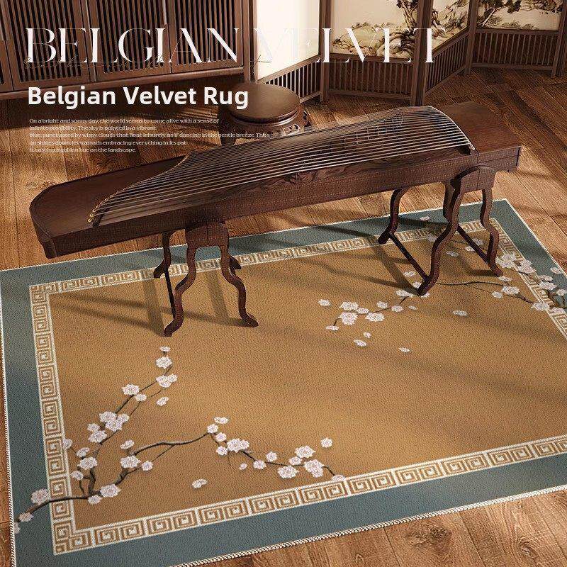 新型中国风古筝地毯茶几钢琴隔音垫跑步机减震防滑地板垫鼓消音垫