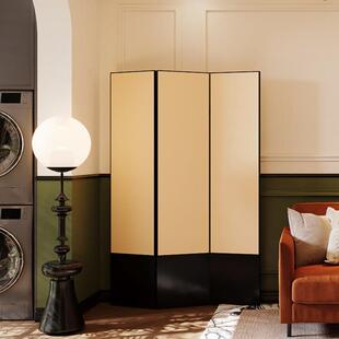 法式中古屏风隔断卧室遮挡可折叠移动轻奢高级感办公室客厅背景墙