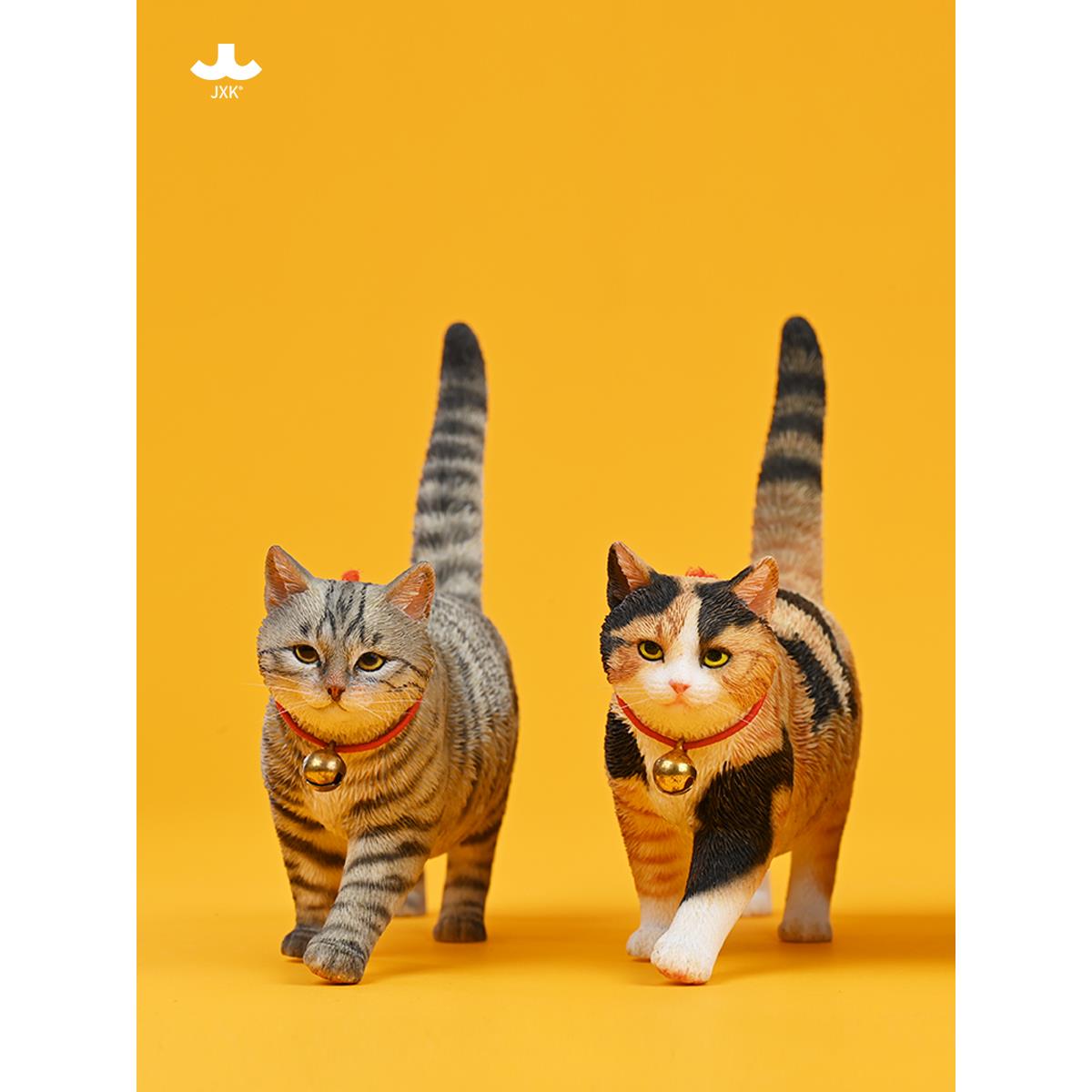 JXK田园猫 橘猫狸花三花仿真猫咪周边模型手办玩偶公仔小摆件礼物