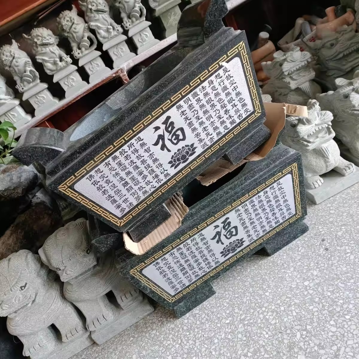 石雕香炉寺庙复古寺院祠堂大香炉石头拜佛香炉祖庙香炉石香炉青石