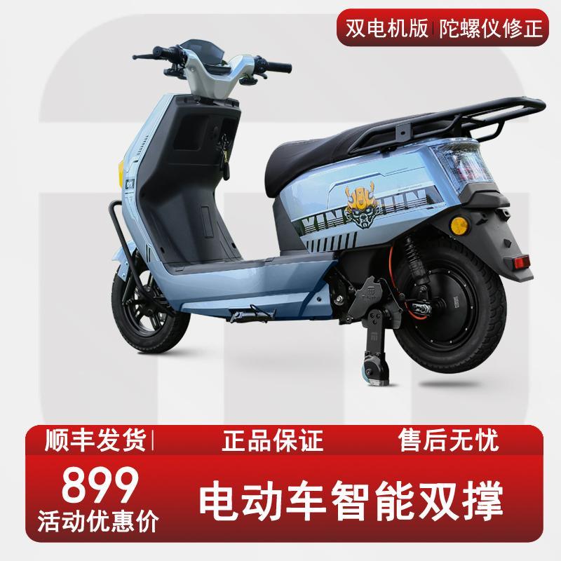 电动车双电机辅助轮撑