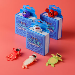 玖伍米橙OUCH海洋系列3D立体书签创意可爱文具学生用个性文创礼物